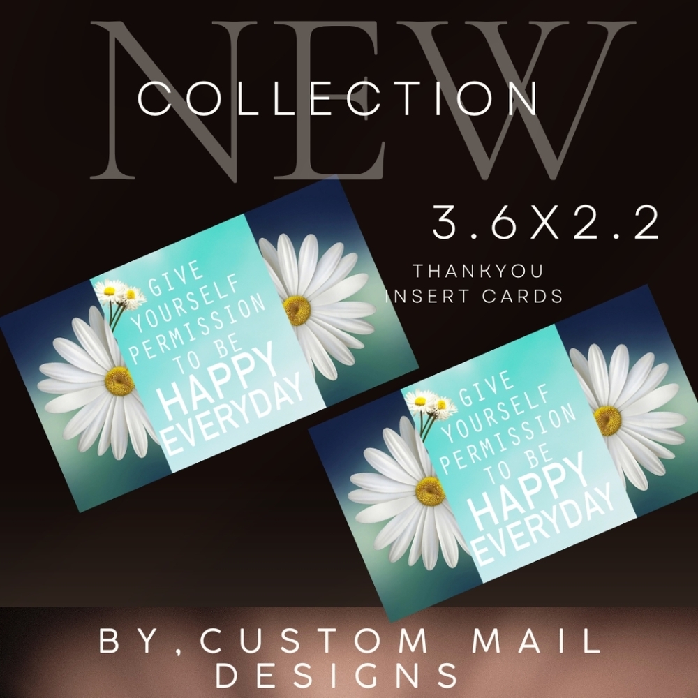 30 handmade Daisy Cards